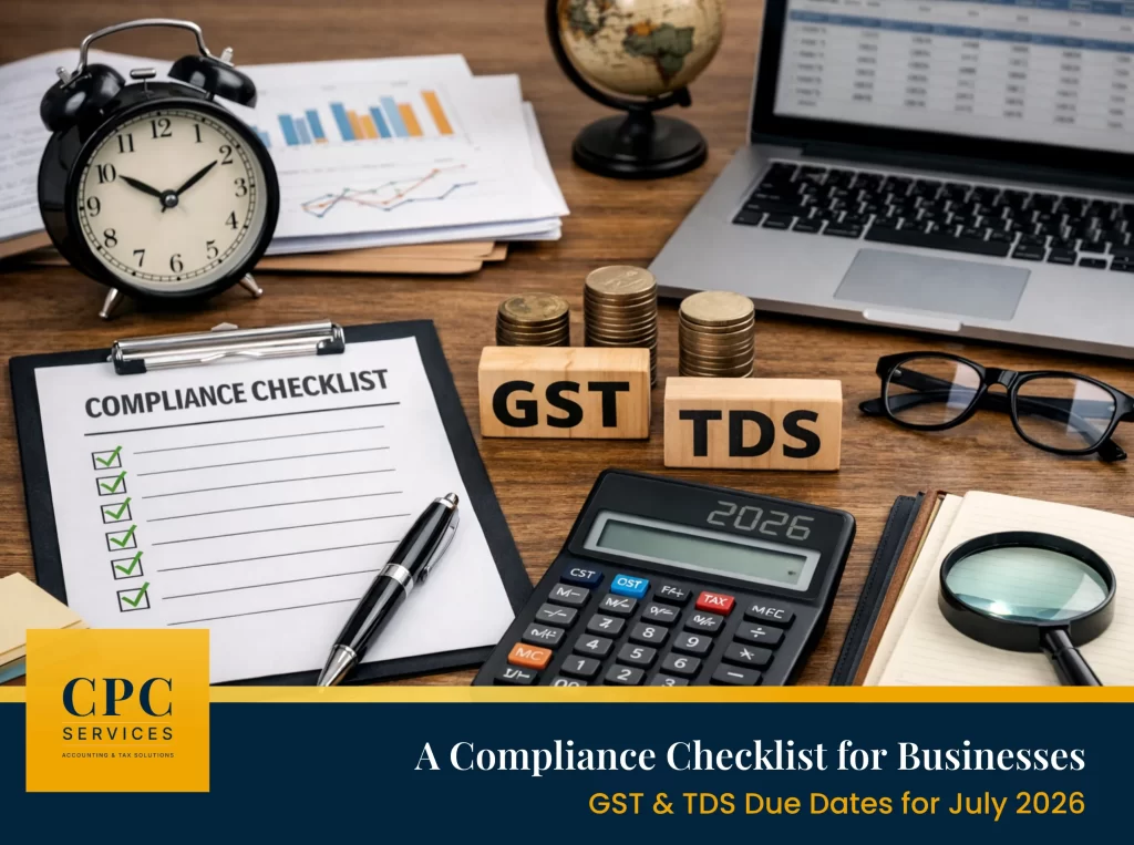GST and TDS due dates July 2026 India
