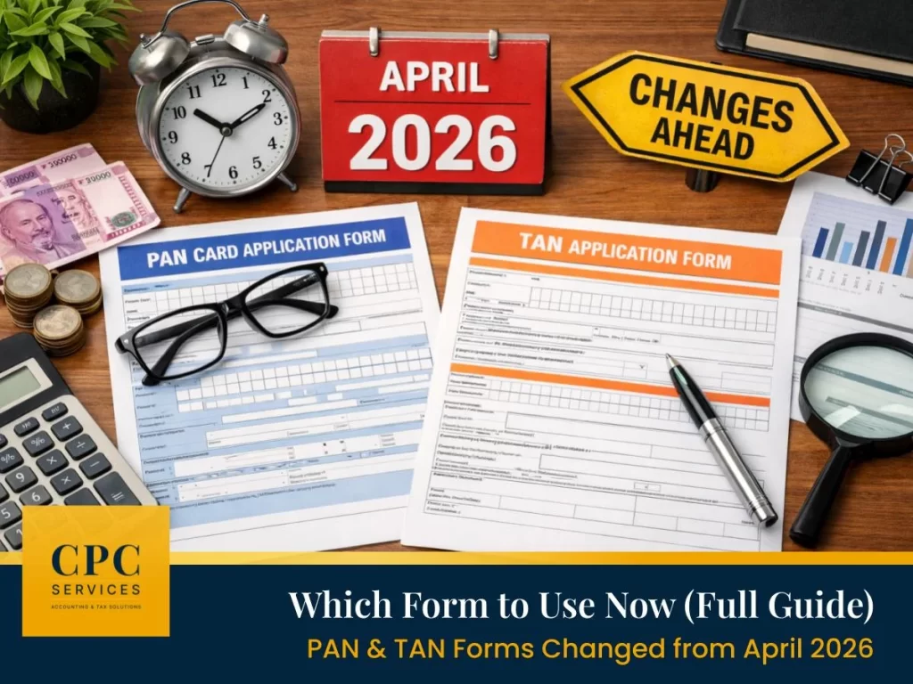 New PAN and TAN application forms 2026 showing updated structure and categories for individuals and businesses