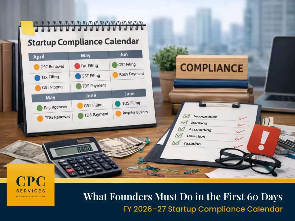 startup compliance checklist for first 60 days of financial year